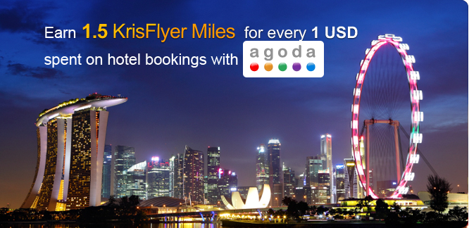 Agoda.com and Singapore Airlines KrisFlyer partnership